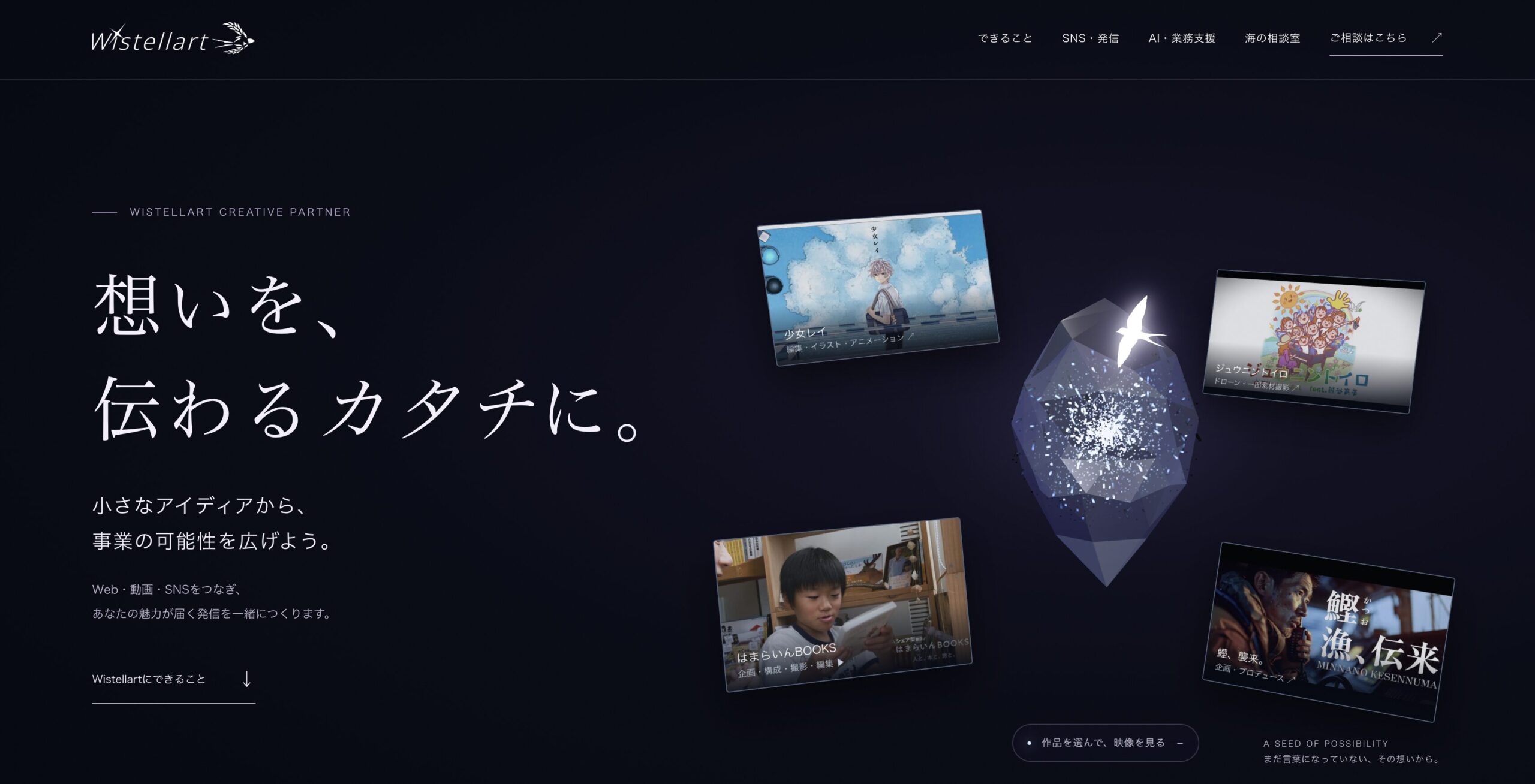 現在のWistellart公式サイト